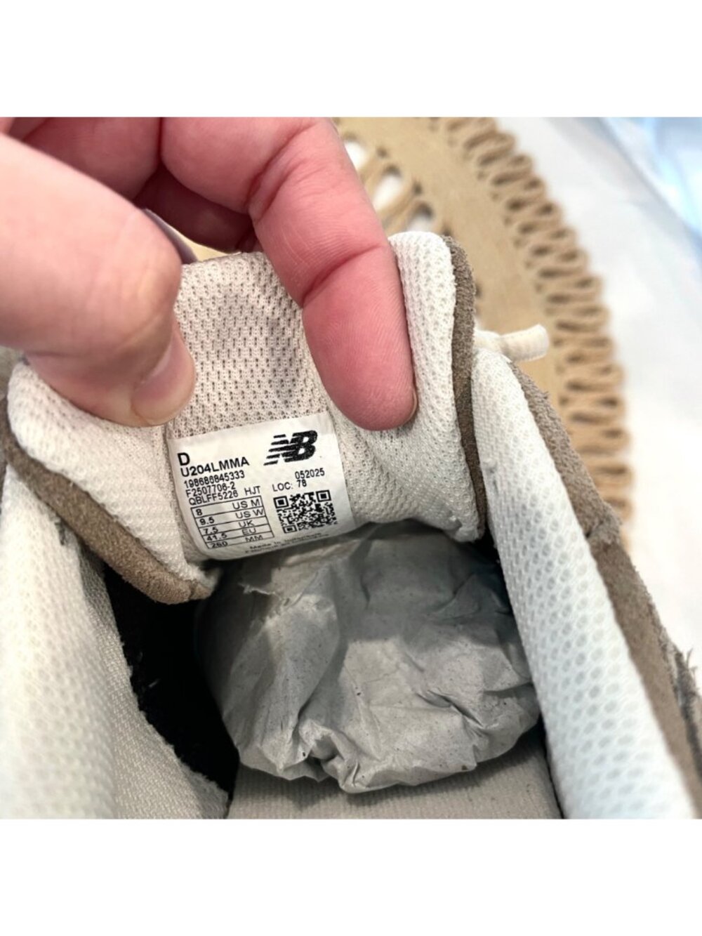 NWOT New Balance 204L Sneakers Mushroom Arid Stone Size W9.5 M8 - Picture 10 of 11